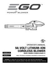 EGO LB6500 User manual