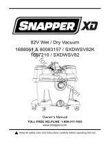 Snapper VACUUUM, WET/DRY, SNP User manual