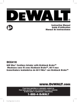 DeWalt DCG440B User manual