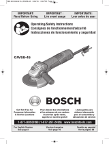 Bosch GWS8-45 User manual