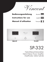 VINCENT SP-332 Owner's manual