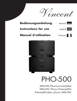 VINCENT PHO-500 Owner's manual