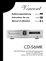 VINCENT CD-S6MK Owner's manual