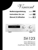 VINCENT SV-123 Owner's manual