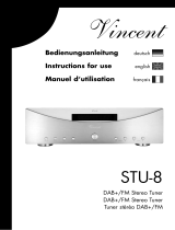 VINCENT STU-8 Owner's manual