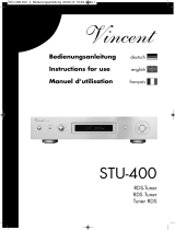 VINCENT STU-400 Owner's manual
