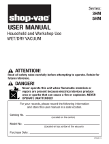 Shop Vac 3HM Series User manual