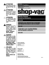 Shop Vac 85S Serie User manual