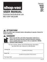 Shop Vac QPL60 User manual