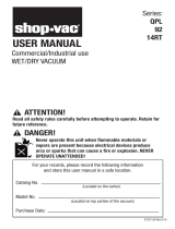 Shop-Vac QPL60 User manual