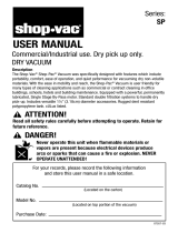 Shop Vac SP600C User manual