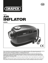 Draper 12V Mini Analogue Air Compressor, 250psi Max. Operating instructions