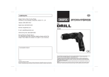 Draper Storm Force Composite Reversible Keyless Air Drill Operating instructions