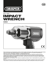 Draper Air Impact Wrench, 3/4" Sq. Dr. Operating instructions