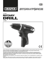 Draper Storm Force 10.8V Power Interchange Cordless Rotary Drill Operating instructions