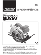 Draper Storm Force Circular Saw, 185mm, 1200W Operating instructions