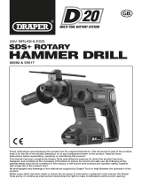 Draper D20 20V Brushless SDS+ Rotary Hammer Drill Operating instructions