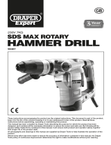 Draper SDS Max Rotary Hammer Drill, 1600W Operating instructions