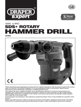 Draper SDS+ Rotary Hammer Drill, 1500W Operating instructions