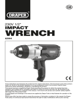 Draper Impact Wrench Kit, 1/2" Operating instructions