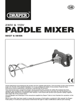 Draper 230V Power Mixer Operating instructions