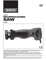 Draper Reciprocating Saw, 710W Operating instructions