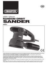 Draper Random Orbit Sander, 125mm, 430W Operating instructions