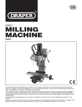 Draper Variable Speed Mini Milling/Drilling Machine, 350W Operating instructions