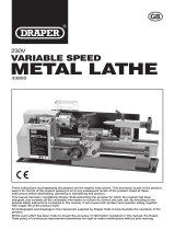 Draper Variable Speed Metal Work Lathe, 250W Operating instructions