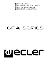 Ecler GPA SERIES User manual