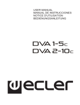 Ecler DVA1-5c & DVA2-10c User manual