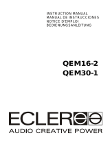 Ecler QEM30-1 User manual