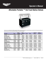 Vollrath Affordable Portable ™ Hot Food Station Deluxe User manual