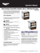 Vollrath Convertible Dual Conveyor Toaster (Model JT4HC) User manual