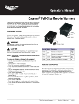 Vollrath Cayenne® Full-Size Drop-in Warmers User manual