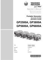 Wacker Neuson GP3800A User manual