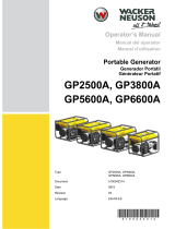 Wacker Neuson GP3800A User manual