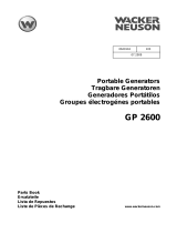Wacker Neuson GP2600 Parts Manual