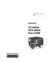 Wacker Neuson GPS6600A User manual