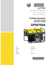 Wacker Neuson GPS9700A User manual
