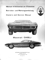 Maserati Ghibli - early version Owner's manual