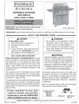 FireMagic Aurora Portable Grill User manual