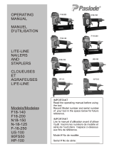 Paslode FS18-200 18 Ga. Brad Nailer Stapler Owner's manual
