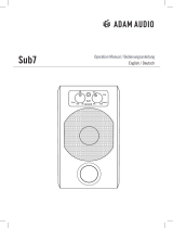 Adam Sub7 User manual