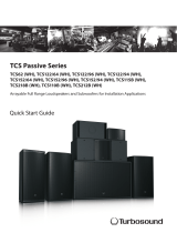 Turbosound TCS62-WH Quick start guide