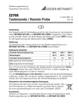 Gossen MetraWatt Z270S Operating instructions