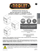 Drolet ECO-55 CT PELLET STOVE User manual
