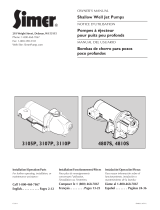 Simer 3105P, 3107P, 3110P, 4807S, 4810S Owner's manual