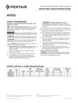 MYERS MWS5 Series Owner's manual