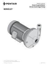 Berkeley Close Coupled Motor Driven Centrifugal Pump Owner's manual
